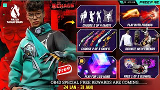 Ob43 Update Special Free Reward🥳🤯 Free Fire New Event  Ff New Event  Upcoming Events In Free Fire [upl. by Hnacogn]