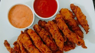 Chicken StripsFingerক্রিস্পি চিকেন ফিঙ্গারHow to make Chicken StripsFingerEasy Chicken Finger [upl. by Golda]