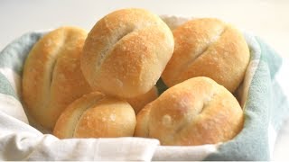 Easy No Knead Dimple Dinner Rolls  Brotchen in FIVE SIMPLE STEPS [upl. by Solana622]