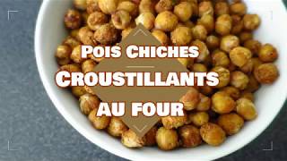 Recette facile  Pois chiches croustillants au four apéro snack croûtons [upl. by Alegnave]