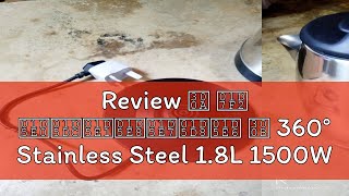 Review 《 𝟲 𝗠𝗜𝗡𝗨𝗧𝗘𝗦 》 360° Stainless Steel 18L 1500W Auto Off Dry Boil Hot Water Electric K [upl. by Fanchon432]