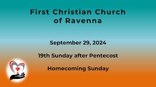 FCC Ravenna  Worship September 29 2024 [upl. by Oad]