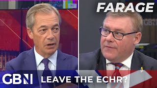 Should Britain leave the ECHR  Farage [upl. by Desai359]