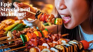 Epic Street Food Mukbang  Skewers amp Sauce Feast [upl. by Agem]