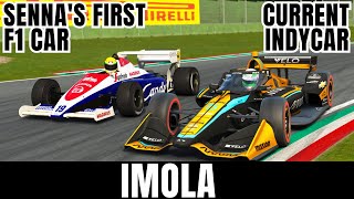 Can Ayrton Sennas first F1 CAR beat a CURRENT INDYCAR [upl. by Meaghan744]