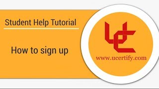 uCertify LEARN  Student Area How to sign up [upl. by Ecerehs]