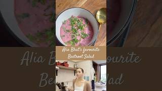 Alia bhat’s favourite Beetroot salad aliabhatt recipe beetroot glowingskin glowup easyrecipe [upl. by Notgnirrab]