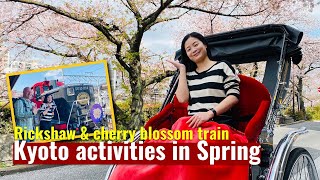 Fun Things to Do in Kyoto  Rickshaw Ride amp Sagano Romantic Train  LIVE JAPAN [upl. by Nilloc]