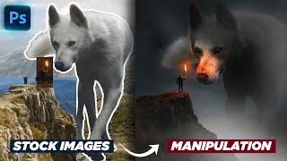 The Making of a Fantasy PhotoManipulation using Stock Images  Photoshop Tutorial [upl. by Rehpotsihrc]