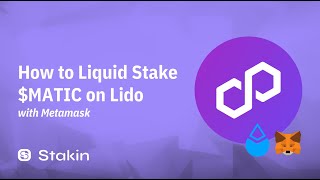 How to Liquid Stake Polygon MATIC on Lido with Metamask [upl. by Thamos]