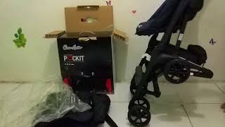 Unboxing stroller pockit CocoLatte gen 5 CL789  Urbini [upl. by Laerol]