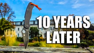 10 Years Later  My most EDCd Folder  Spyderco Paramilitary 2 [upl. by Katharyn478]