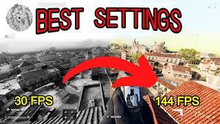 BEST SETTINGS TO GET MORE FPSWARZONE [upl. by Alakim]