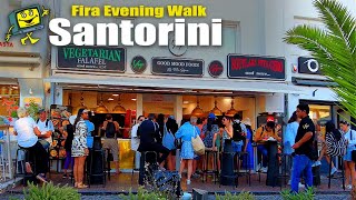 4K Walking Tour of Fira Santorini Greece 2024 [upl. by Filipe]