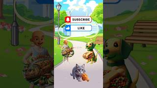 Ayam goreng ipin dimakan kucing tebak upinipin puzzle tebakgambar belajar games funny [upl. by Esinehc]