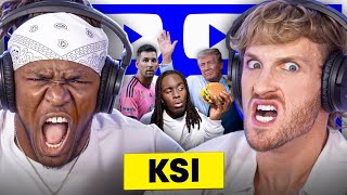 KSI FREAKS OUT Over ‘Thick Of It’ Memes Trump amp Kai Cenat Collab Logan Paul VS Messi  432 [upl. by Marybelle]