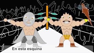 Conjunto África  Los Luchadores Lyric video [upl. by Etnuaed372]