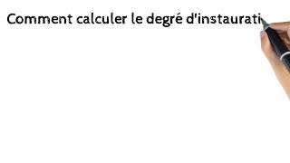 Degré dinsaturation Chimie organique [upl. by Baudin]