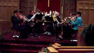 Mansfield Faculty Brass Quintet  Christmas MedleyMOV [upl. by Anitan892]