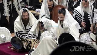 Toldos Avrohom Yitschok Rebbe In Kiryas Joel  Rosh Chodesh Av 5784 [upl. by Ecnal]