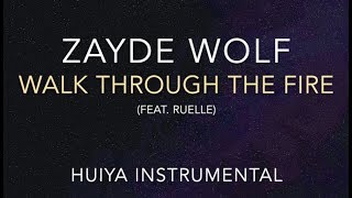 Instrumentalkaraoke Zayde Wolf  Walk Through the Fire Lyrics [upl. by Kahlil]