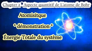 Atomistique démonstration Énergie Totale du système [upl. by Lura]