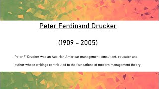 Peter Drucker  Management by Objectives  Six Major Contributions  Advantages  Disadvantages [upl. by Euhc]