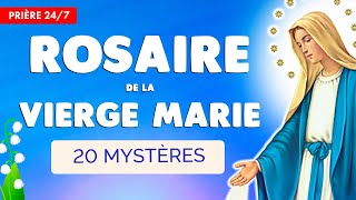 🔴 ROSAIRE de la VIERGE MARIE 🙏 Puissante Prière des 4 Chapelets en Continu [upl. by Clere]