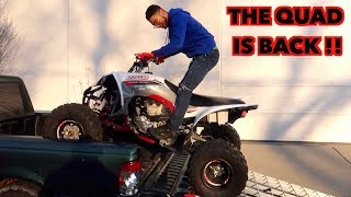 WE GOT MANNYS YFZ450 BACK  RIGTH ON TIME FOR MIAMI   BRAAP VLOGS [upl. by Brendin]