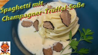 Spaghetti mit Champagner Trüffel Soße [upl. by Polivy58]