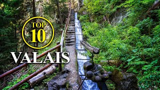 Top 10 Valais  Wallis SWITZERLAND – Best of  Highlights Travel Guide [upl. by Nicholle]