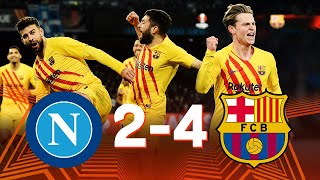 Napoli vs Barcelona 24 Europa League 2022 2nd Leg  MATCH REVIEW [upl. by Hayott]