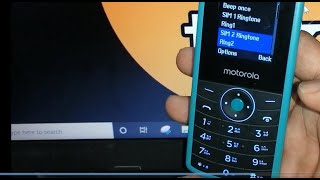 how to change ringtone in motorola a10 keypad phone  moto a10g me ringtone kaise set kare [upl. by Charry]