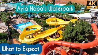 Waterpark Ayia Napa MustSee Features  Drone Review Cyprus [upl. by Idolla692]