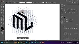 Any Monogram Logo in 1 Minute  Monogram Logo Design Illustrator [upl. by Melisenda]