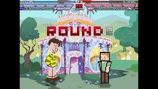 MUGEN Fight  Steve Blues Clues vs Steve Minecraft [upl. by Shannen]