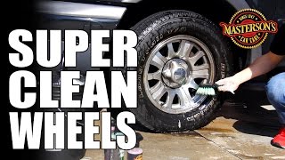 How To SUPER CLEAN Wheels amp Tires  Mastersons Car Care  Auto Detailing [upl. by Ressler519]