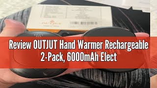 Review OUTJUT Hand Warmer Rechargeable 2Pack 6000mAh Electric Hand Warmer 3 Heat Settings Up to [upl. by Fidellia]