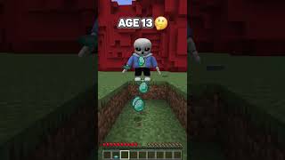 Sliding into Traps by different Ages generations in Minecraft shorts meme [upl. by Hulbig]