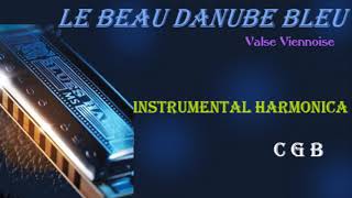 LE BEAU DANUBE BLEUInstrumental Hohner HarmonicaC G B [upl. by Venola95]