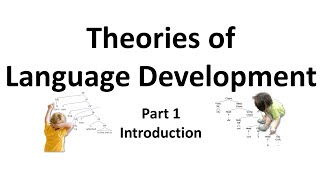 Theories of Language Development Part 1 Introduction [upl. by Mutat]