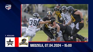 1 kolejka  PFL 2024  Silesia Rebels Katowice vs Lowlanders Białystok  07042024 [upl. by Irama]