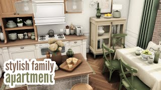 stylish family apartment \\ The Sims 4 speed build [upl. by Zoldi345]