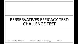 Preservative Efficacy Test Evaluation of Microbial Stability of Formulations [upl. by Su]