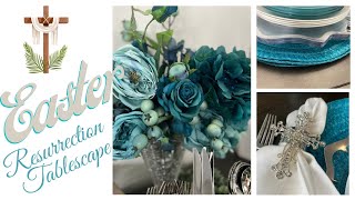 EASTER RESURRECTION TABLESCAPE easter glam resurrection tablescape totallydazzled [upl. by Llenel]