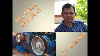 BELT DRIVE LECTURE 14  RATIO OF FRICTION TENSIONS  FLAT BELT [upl. by Ittam527]