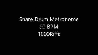 Snare Drum Metronome  90 BPM [upl. by Pacificas]