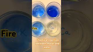 Chemical reactions between different metals with water  chemistry experiments Mathswithsantosh [upl. by Allimrac]