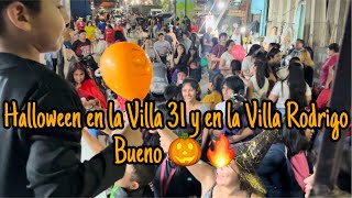 Halloween 🎃 en La Villa 31 y en la Villa Rodrigo Bueno 🔥 [upl. by Heiskell]