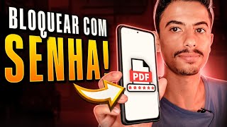 Como PROTEGER PDF COM SENHA pelo CELULAR [upl. by Sheilah901]